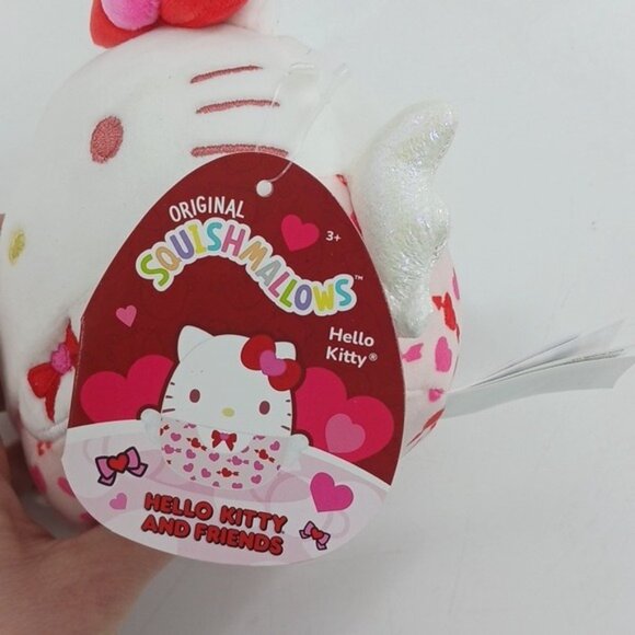 Hello Kitty Squishmallow Valentines Day 2025 Hearts Jazwares 5 Inch Plush - Picture 4 of 5